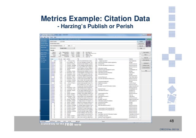 Technical metrics for software research papers