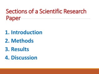 Writing scientific paper | PDF