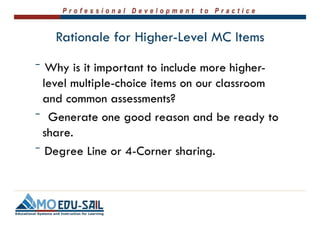 Writing Selected Response Items