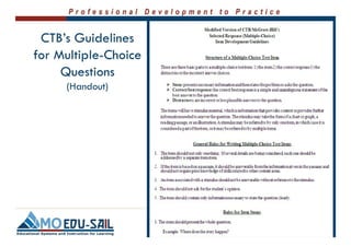 Writing Selected Response Items