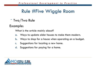 Writing Selected Response Items