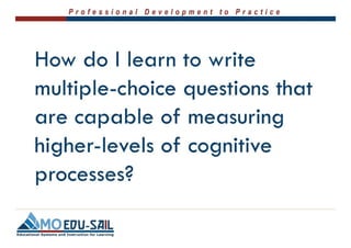 Writing Selected Response Items