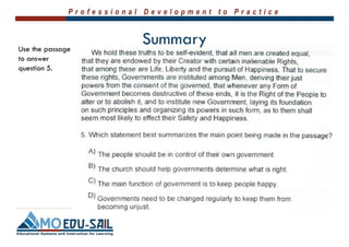 Writing Selected Response Items