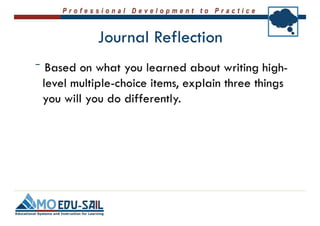 Writing Selected Response Items