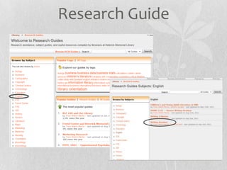 Research Guide
 
