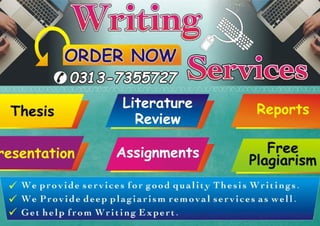 Writing Services in Pakistan