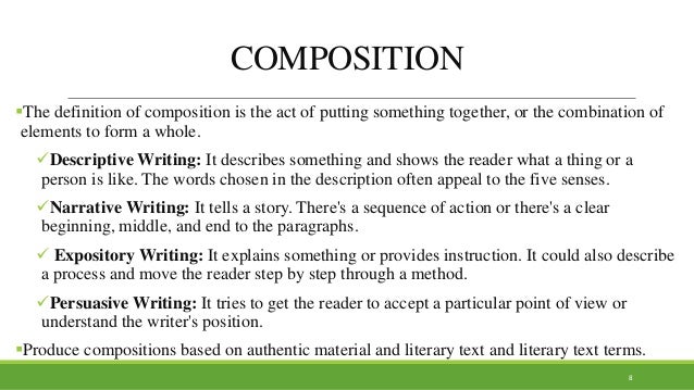 Writing composition skills image