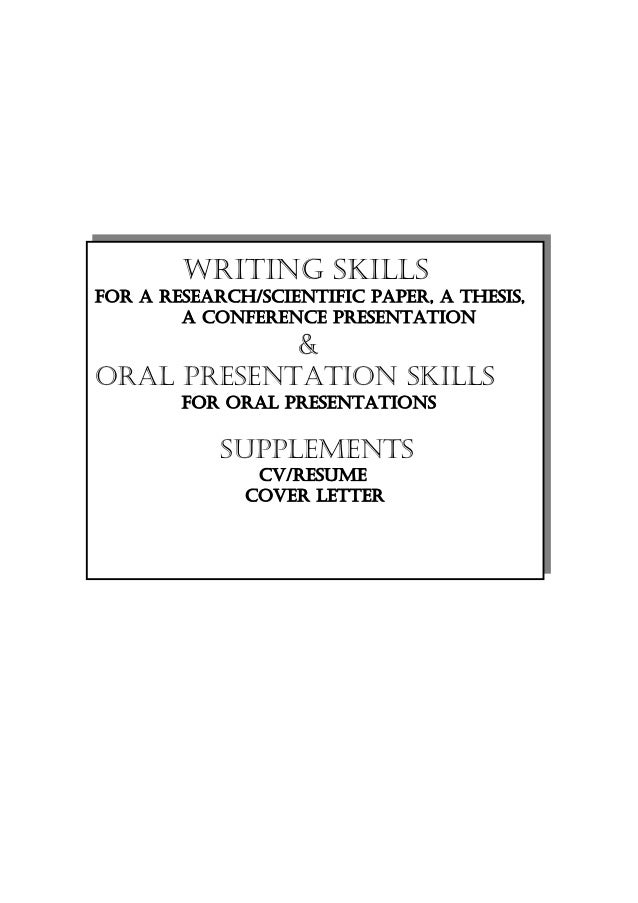 presentation skills resumes