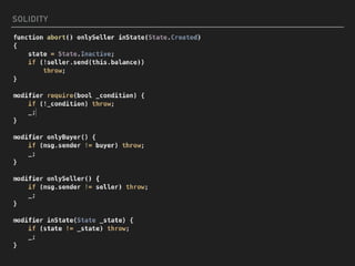 SOLIDITY
 