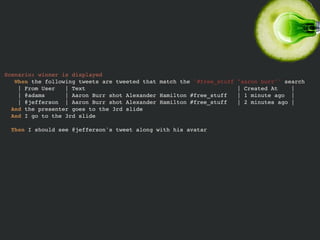 Writing Software not Code with Cucumber
