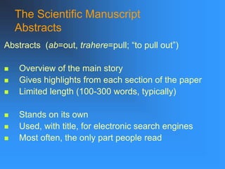 Brief Abstract Search Engine Writing_SPCTRM.ppt