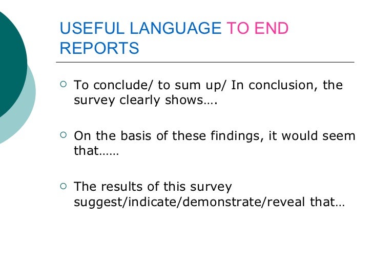 Resultat d'imatges de a report on a survey