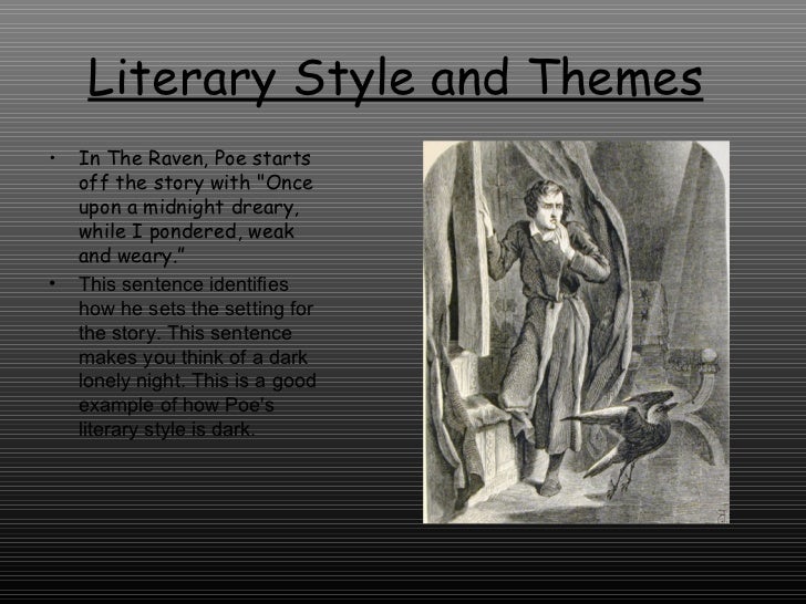 An analysis of the use of rhyme in the poem the raven by edgar allan poe
