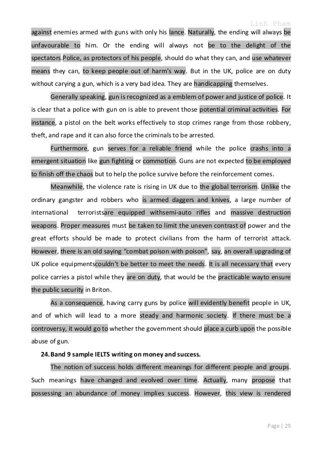 ielts writing essay topics
