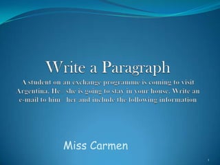 Miss Carmen
              1
 
