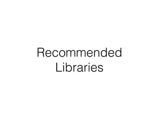 Recommended
Libraries
 