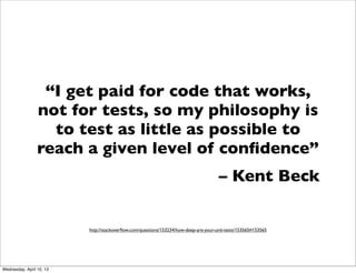 Writing testable code | PDF