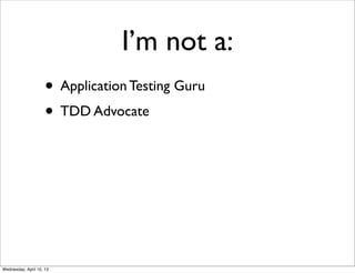 Writing testable code | PDF