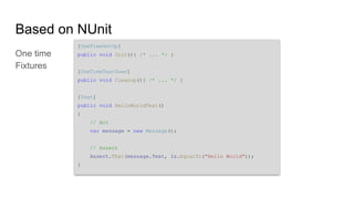 Writing Tests with the Unity Test Framework | PDF