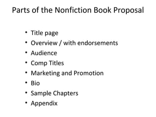 Writing the book proposal | PPT