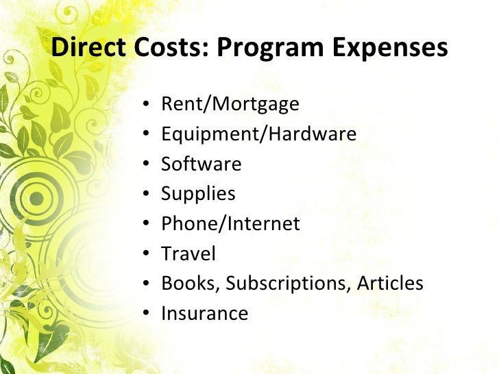 Writing the Budget for a Grant Proposal