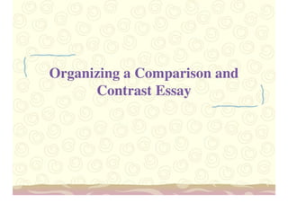 Writing The Comparison And Contrast Essay | PDF
