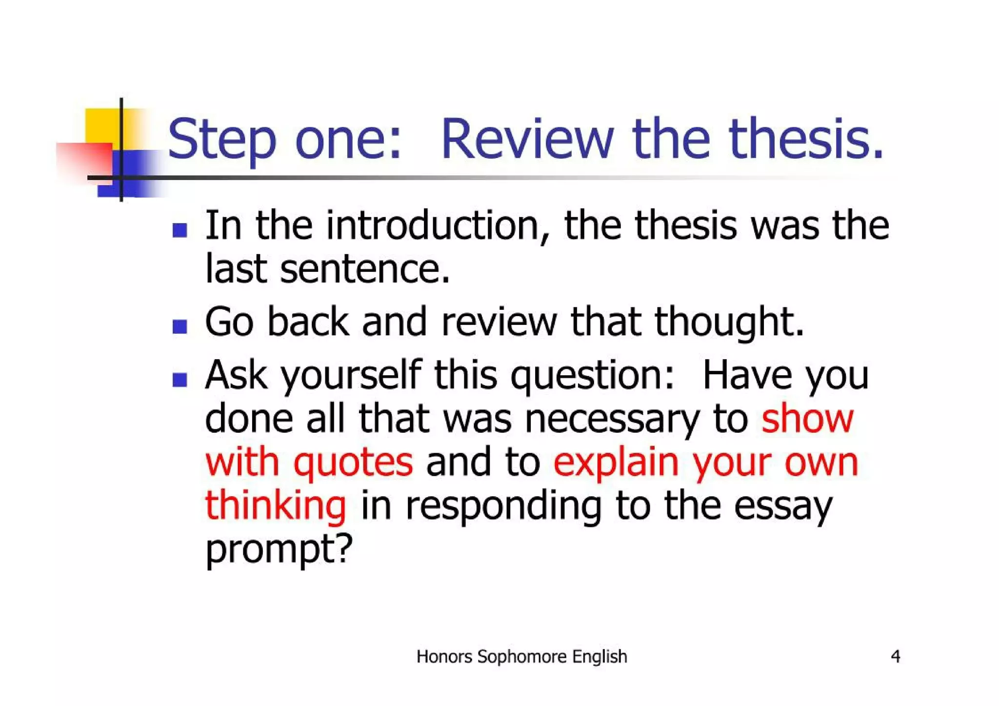 Writing The Conclusion Paragraph