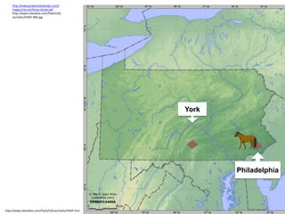 http://www.sitesatlas.com/Flash/USCan/static/PAOF.htm
http://www.graphicsbydezign.com/i
mages/clip-art/horse-brown.gif
http://www.sitesatlas.com/Flash/USC
an/static/PAOF-800.jpg
York
Philadelphia
 