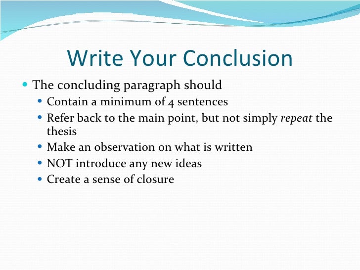 Steps in writing thesis