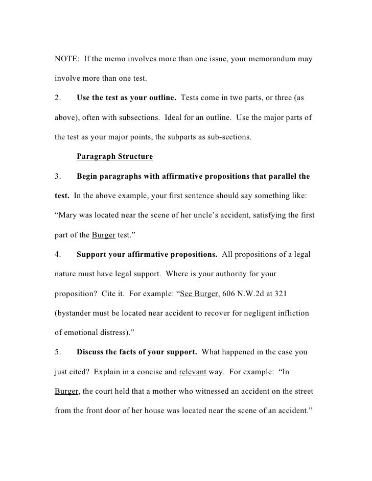 memo outline