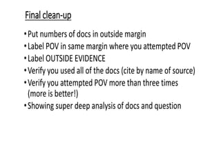 Writing The Perfect DBQ