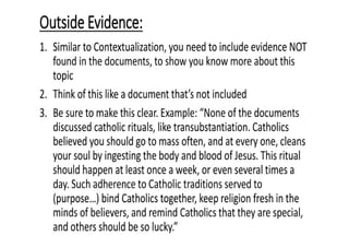 Writing The Perfect DBQ