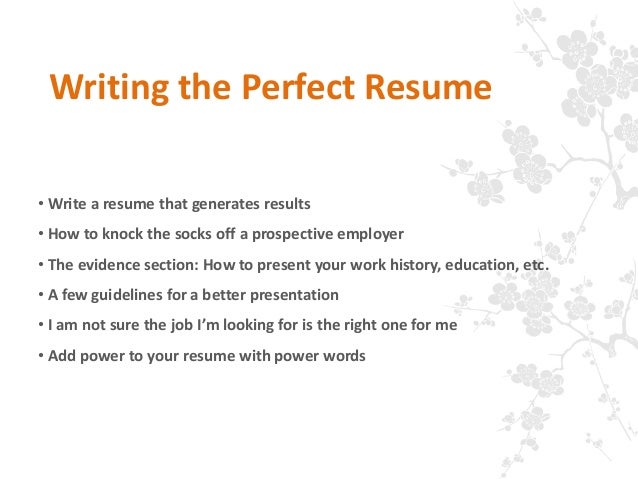 Write a resume that generates results