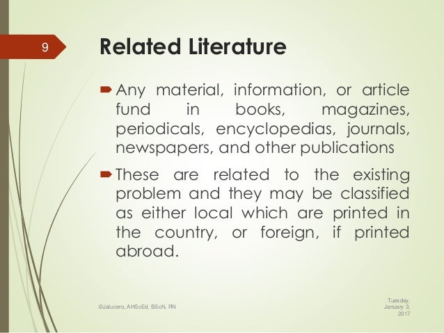 what is rrl in research paper example