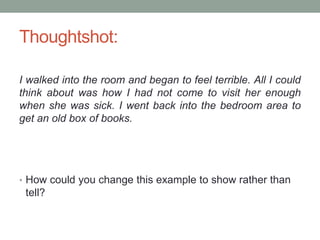 Writing the short story | PPTX