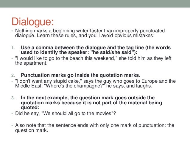 Dialogue In An Essay