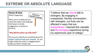 Writing Through The Signposts | PPTX