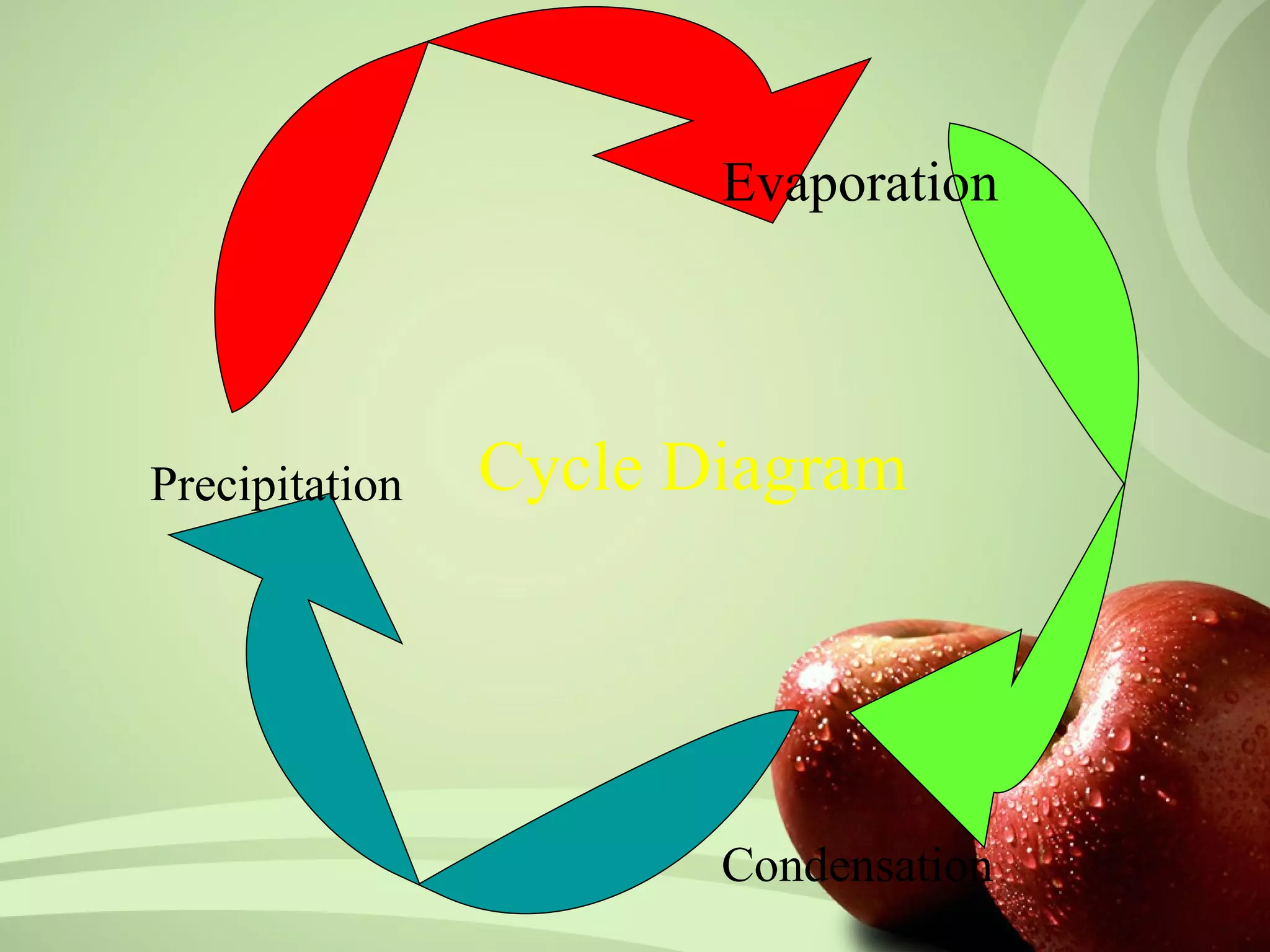 Evaporation




Precipitation   Cycle Diagram




                       Condensation
 
