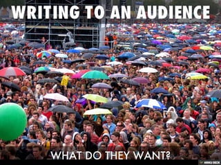 Writing to an audience