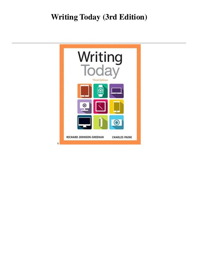 Writing today (3rd edition online free) image