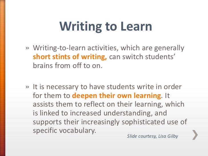 Writing to Learn Using Technology