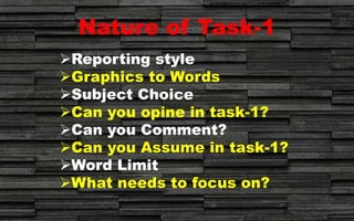 IELTS Writing Task-1 Tips and Strategies | PPTX