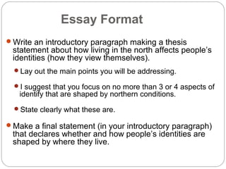 Writing Introduction Shape Writing tutorial for identity paper | PPT