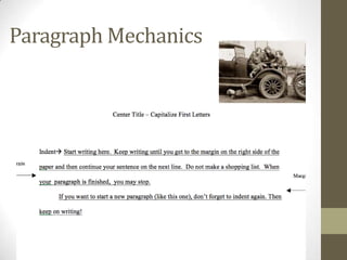 Paragraph Mechanics
 