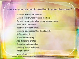 What the project looks like after  UIWP ? Introduce the project Look @ picture books Find 3 anecdotes  Find information from another source Sketch out at least 9 panels  Work with Pixton Lesson on Pixton Tools Look at a Nonfiction G. N. Structures of a GN: Text to Panel 1 1 2 3 1 6+ 2 1 1 