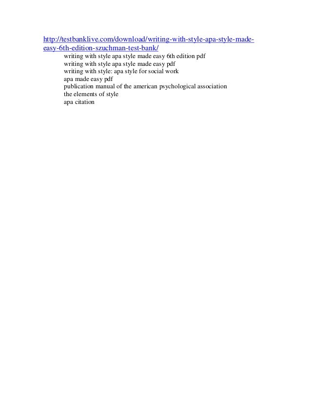 apa manual download