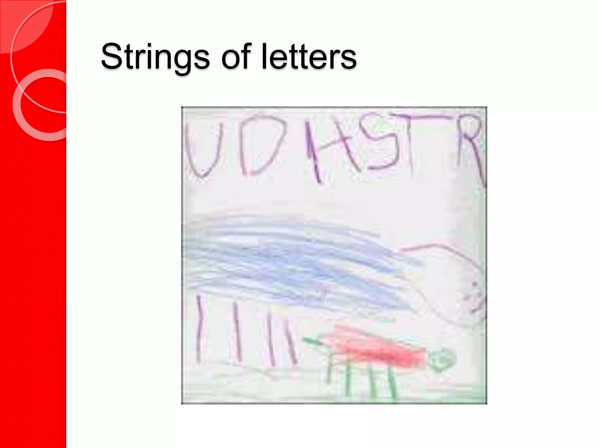 Strings of letters
 