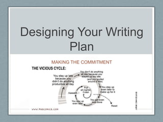 Designing Your Writing
        Plan
     MAKING THE COMMITMENT
 