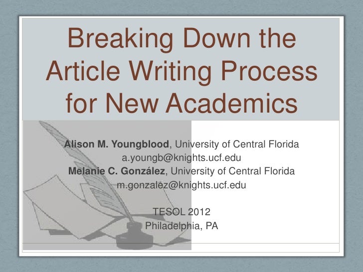 Use of articles in academic writing