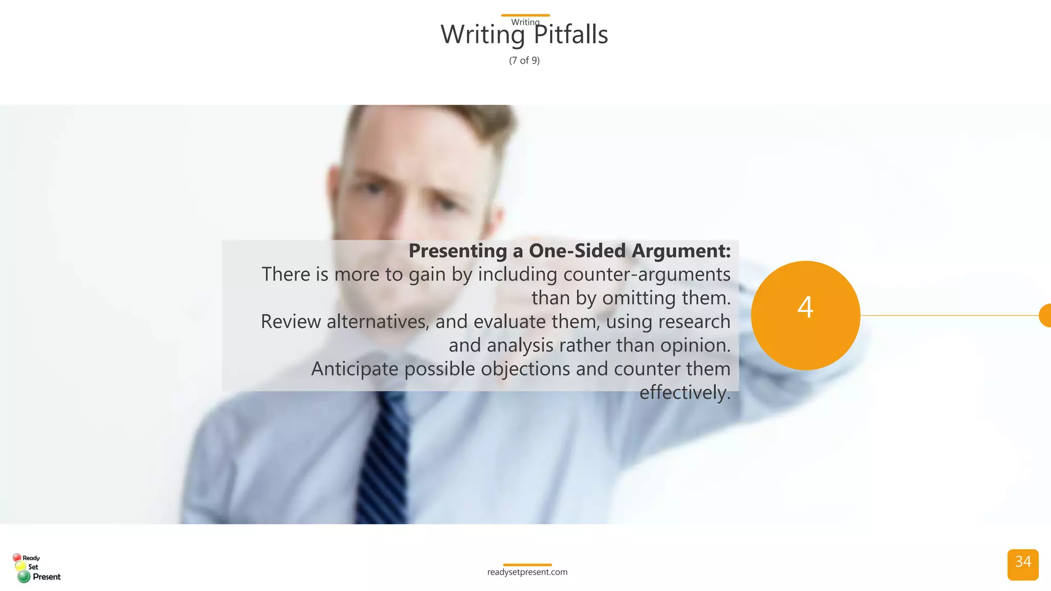 Writing Skills (Comprehensive) PowerPoint Presentation 185 slides with 3 diagrams/charts and 17 high resolution photographs Participant Handout and Writing Skills Glossary with 96 terms